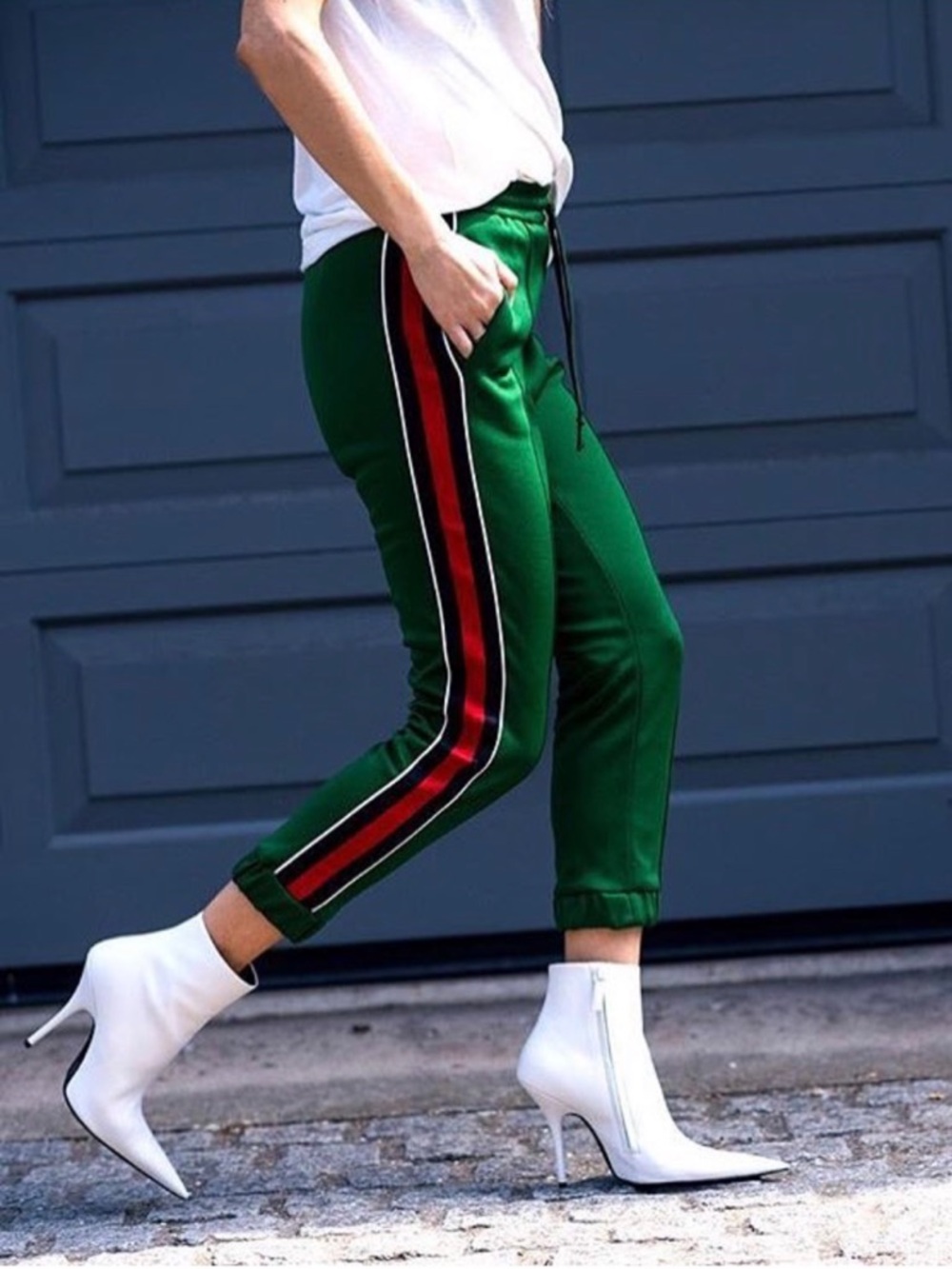 Gucci Green Truck Pants size XS- Cropped Fit New Never Worn